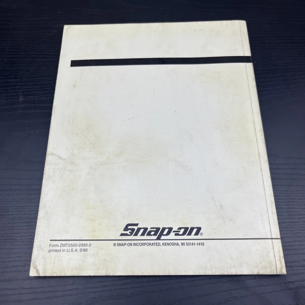 Snap-On GM PROM Cross Reference Index Manual MT2500-2988 Scanner Guide